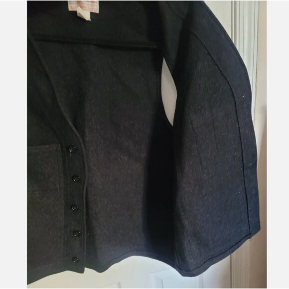 VTG Filson USA Cruiser Vest Mackinaw Wool Men 46 Charcoal Gray Black Style 20 XL - Picture 7 of 13